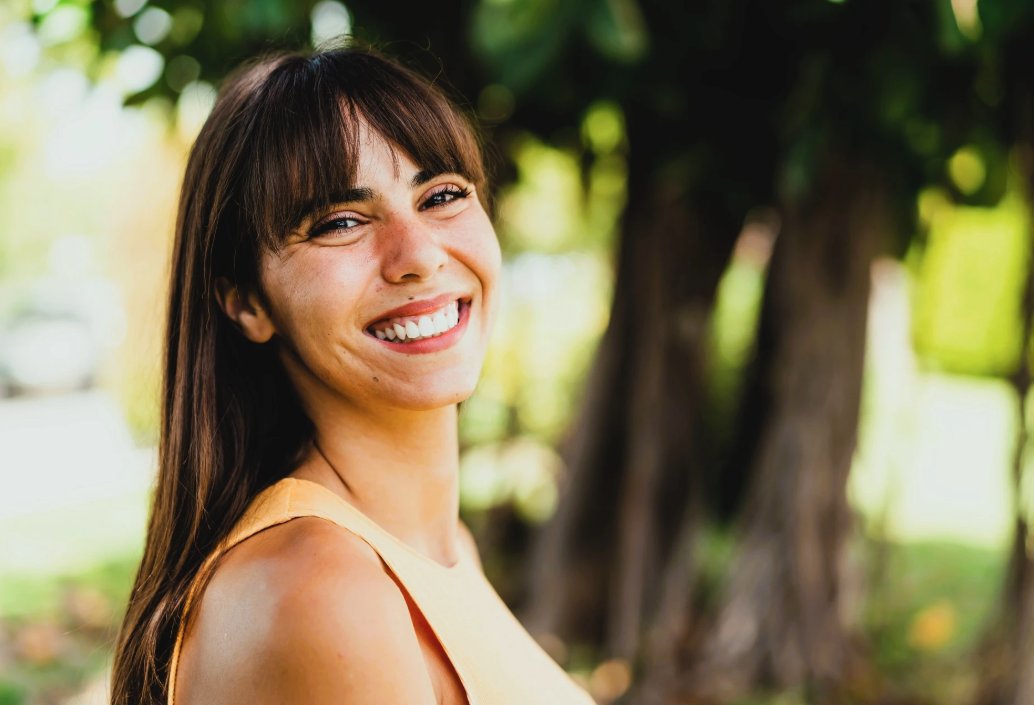 A person smiling